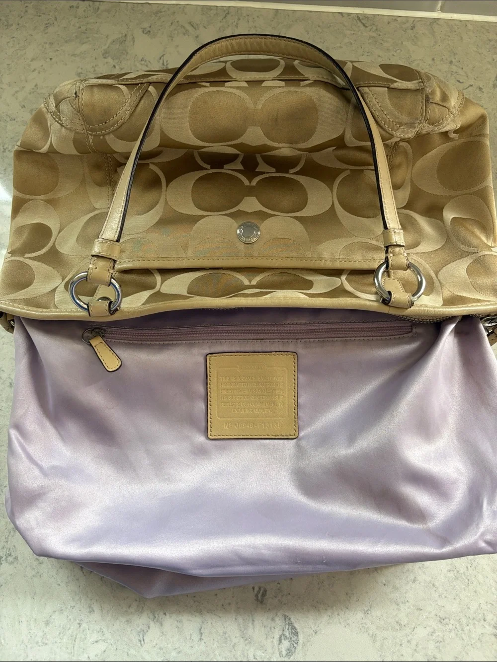 Coach signature leah